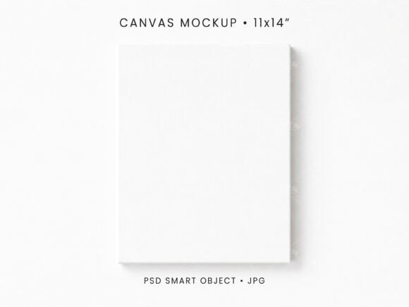 Download 11x14 Canvas Mockup PSD JPG Art Display - Canvas mockup Collection