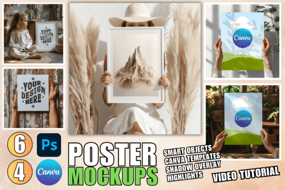 Download Canvas Mockup PSD Wall Art Mockup Canva - Canvas mockup Collection